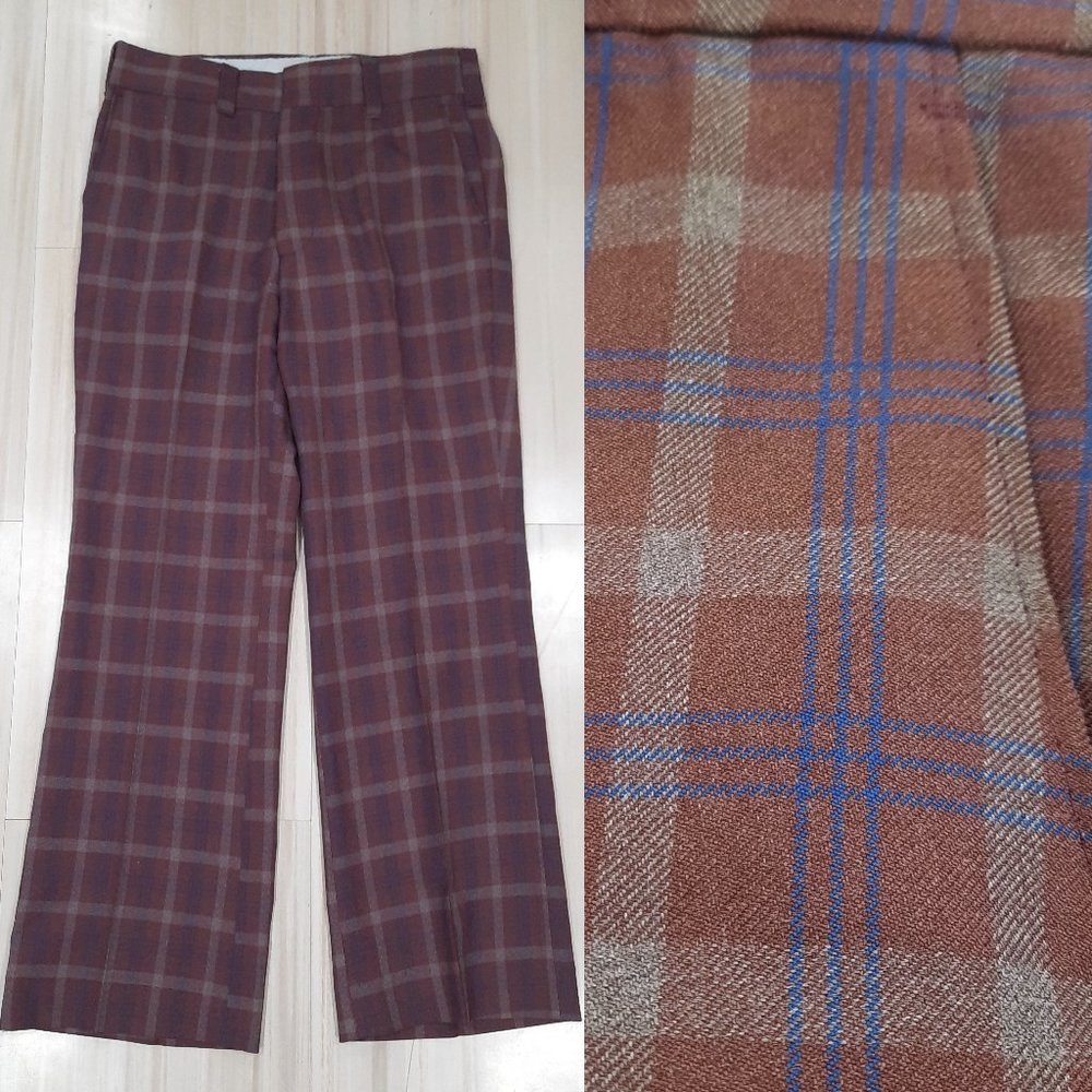 Vtg 70s || Studio One || Plaid Pants